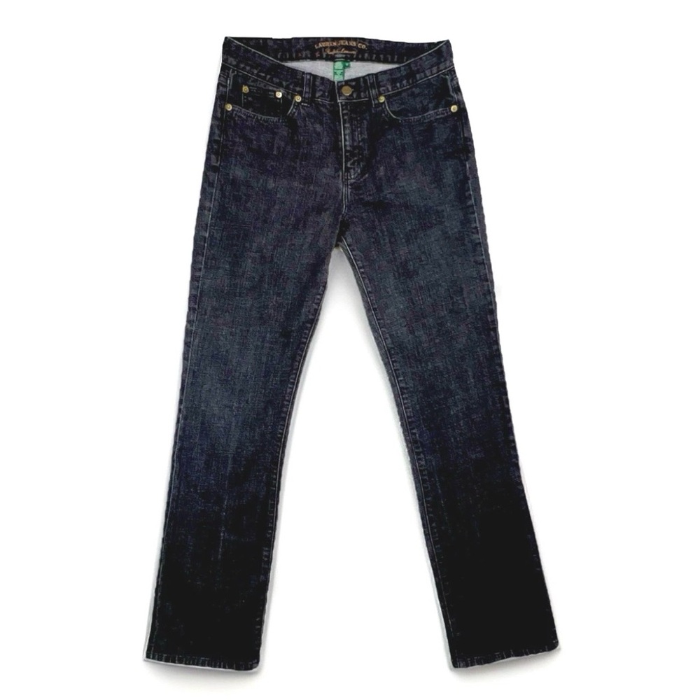 Ralph Lauren Classic Straight Jeans 4 Black Lauren Jeans Co. LRL Denim - Picture 1 of 16